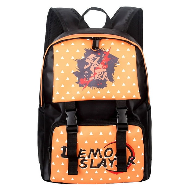 Mochila escolar Anime Demon Slayers Aga para niños