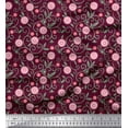 thumbnail image 1 of Soimoi Cotton Cambric Fabric Swirls & Floral Artistic Fabric Prints By Yard 42 Inch Wide, 1 of 1