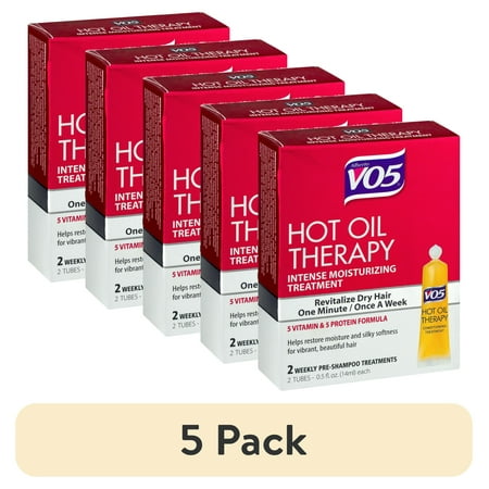 (5 pack) VO5 Hot Oil Hair Treatment 2 Tubes 0.5 fl oz