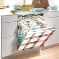 thumbnail image 2 of Yayeee Magnetic Dishwasher Cover for The Front Decoration Home Kitchen Machine Sticker Protector, Red Tartan, 2 of 6