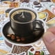 thumbnail image 4 of 50 Pieces Coffee Stickers, Vinyl Coffee Water Bottle Sticker Pack for Coffee Gifts, Coffee Party Favors, Coffee Accessorise, 4 of 4