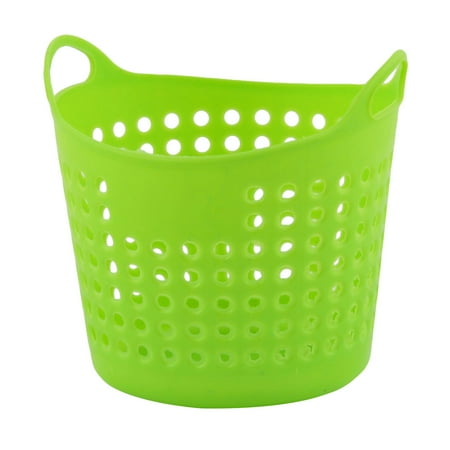 Basket Green Tea - Home Plastic Hollow Out Design Sundries Stationery Holder Storage Basket Green