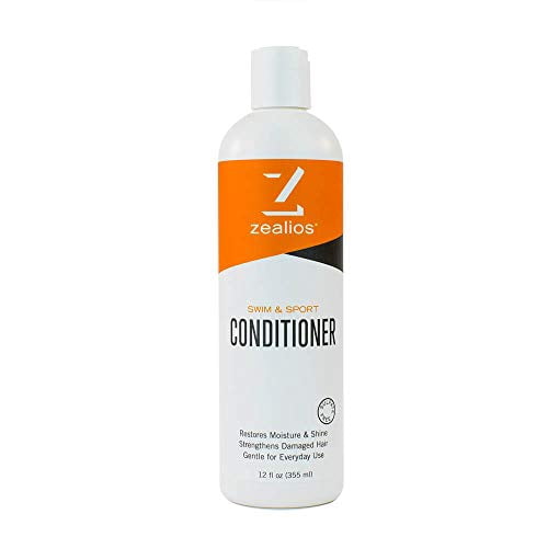 Zealios Swim Conditioner Protects Repairs Swimmers Hair Damaged by Pool Chemicals, Chlorine
