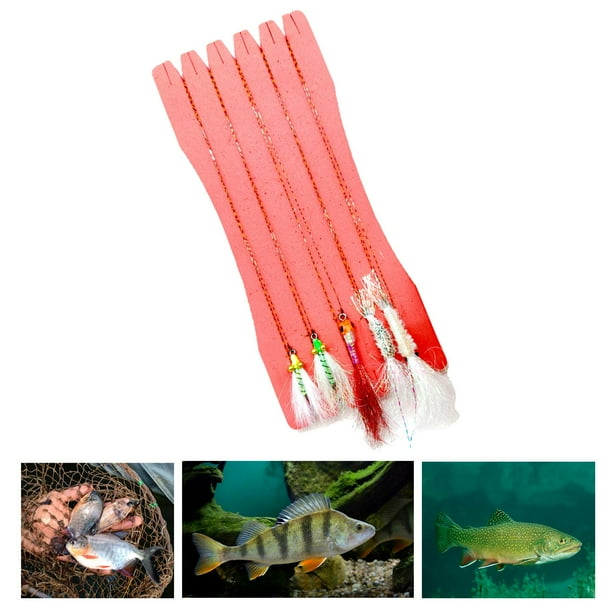 Kit de moscas para pesca con mosca para pesca en agua salada, aparejos de pesca con cabeza de plantilla para atar moscas, anzuelo, , parada C Soledad Surtido de moscas de pesca
