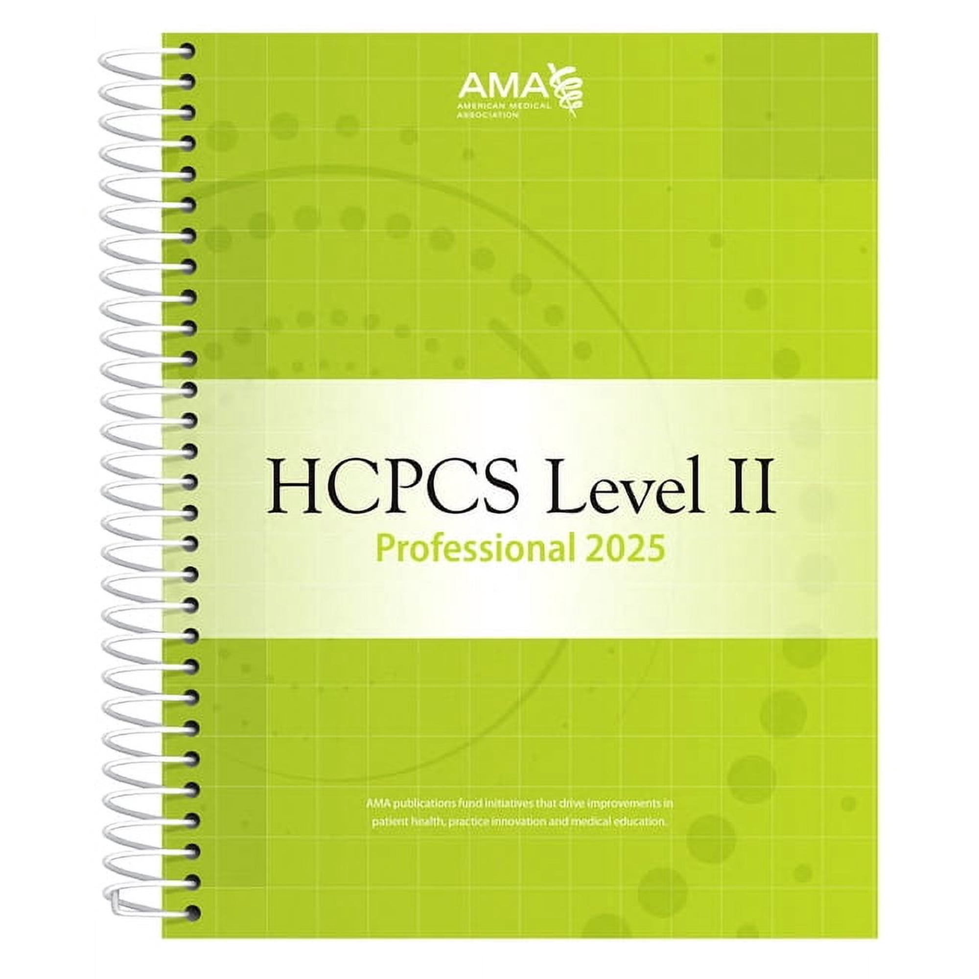 HCPCS 2025 Level II Professional Edition, (Spiral-Bound)