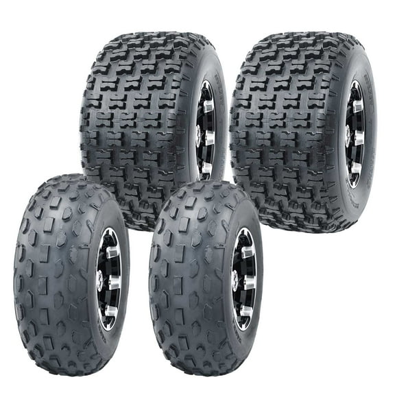 Set 4 WANDA ATV Tires 19X7-8 19x7x8 & 20X10-9 20X10X9 4PR