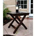 thumbnail image 2 of Shine Company Adirondack Square Traditional Wood Foldable Side Table in Brown, 2 of 2