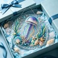 thumbnail image 2 of Ocean Pearl Art DIY Hanging Ornament, 7.9 Inch Ocean Diamond Art Suncatchers for Adults, Ocean Diamond Art Hanging Ornament, Coastal Window Hanging Decor Gift for Craft Lovers, 2 of 6