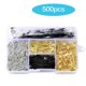 thumbnail image 3 of Juego De Alfileres De Seguridad De Color Dorado, Plateado Y Negro, Alfileres De Seguridad De Alta En Caja Transparente Para Joyería, Ropa, Bolsas Artesanales 500 Uds., 3 of 7