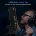 thumbnail image 4 of Graflsoa Microphone à Condensateur USB BM-65 pour Diffusion en Continu et Conférence, Noir (Installation de Base, Sans Support Inclus), 4 of 6
