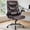Brown, variant on Kelno PU Leather Executive Office Chair with Flip Up Armrest Ergonomic Drafting Chair,White