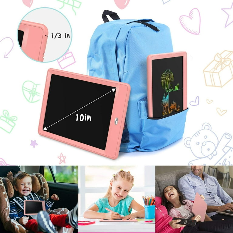 Kokodi Lcd Writing Tablet 10 Inch Colorful Toddler Doodle Board Drawing  Tablet Erasable Reusable Electronic Drawing Pads Educational And Learning  Toy