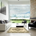 thumbnail image 7 of Ahgly Company Machine Washable Indoor Round Contemporary Brown Area Rugs, 5' Round, 7 of 7