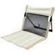 thumbnail image 2 of Silla de camping con respaldo, asiento de suelo plegable, ideal para jardín o exteriores. Beige, 2 of 9