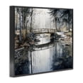 thumbnail image 2 of Stupell Industries Rustic Lodge Stone Bridge over Stream Black Framed Giclee Art, 14 x 11, by Franklyn Gregory, 2 of 8