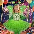 thumbnail image 2 of Toddler Girls Sleeveless Floral Dress with Carnival Outfit for Stage Show Kindergarten Play Kids Dresses for Girls 4-5 Years, 2 of 5
