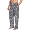 thumbnail image 2 of Xecao Daisies Flowers Men's Straight Lounge Pajama Pants: The Ultimate in Comfortable Sleepwear, 2 of 9
