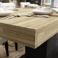 thumbnail image 5 of KULAGAGA  6-8 People Modern Extendible Dining Table, Rectangular Space-Saving Expandable Dining Table, Oak&White, 5 of 7