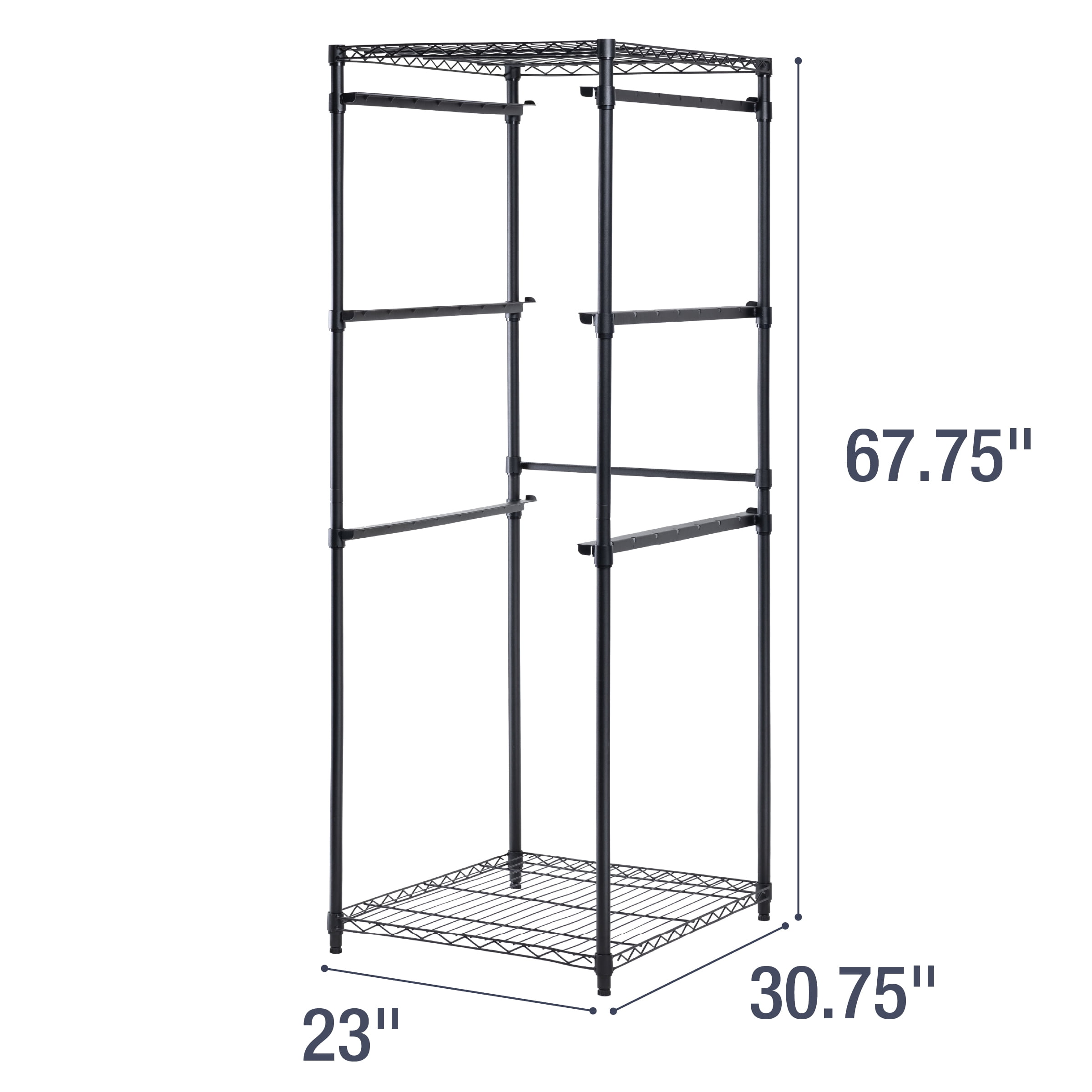 Hyper Tough 27G Totes 4pk & Clevermade Rack