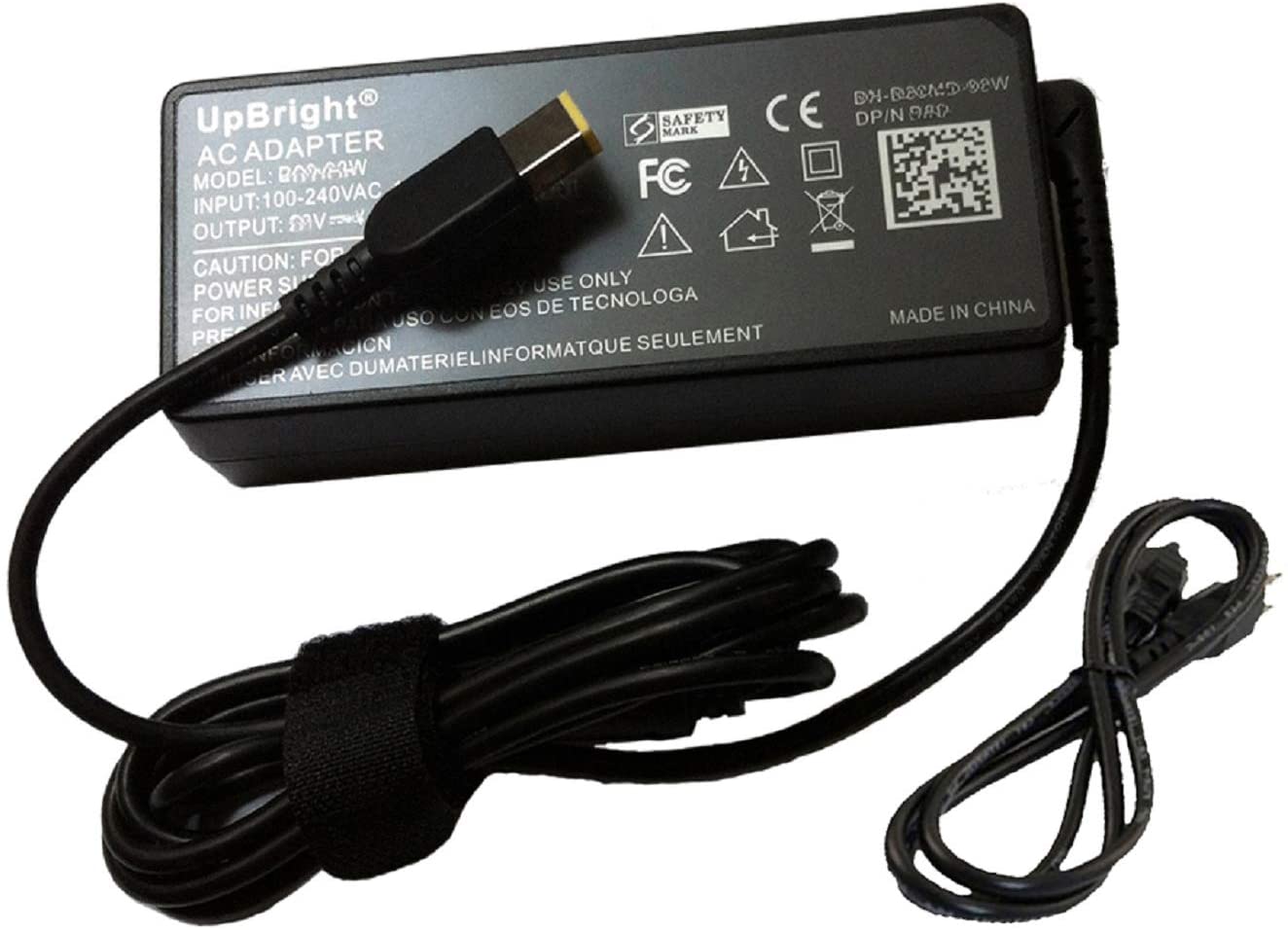 UPBRIGHT NEW AC/DC Adapter For Lenovo P/N 4X20E53337 4X20E53338 4X20E53339 4X20E53340 4X20E53341 4X20E53342 4X20E53343 4X20E53344 4X20E53345 Power Supply Cord Cable PS Charger Mains PSU - image 1 of 5