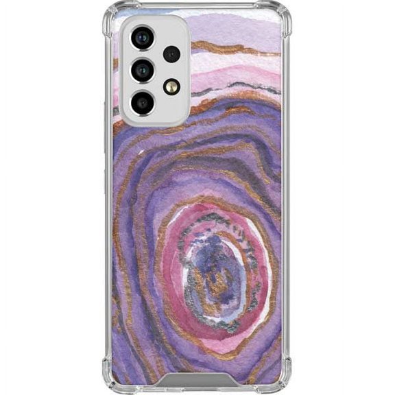 Skinit Geode Lilac Watercolor Geode Galaxy A53 5G Clear Case