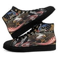 thumbnail image 4 of One Nation Under God Eagle High Top Canvas Shoes Sneakers Black Size 7.5, 4 of 7