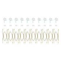 10Pcs Plate Hanger, 4 Inch Brass Invisible Wall Plate Hangers, Gold
