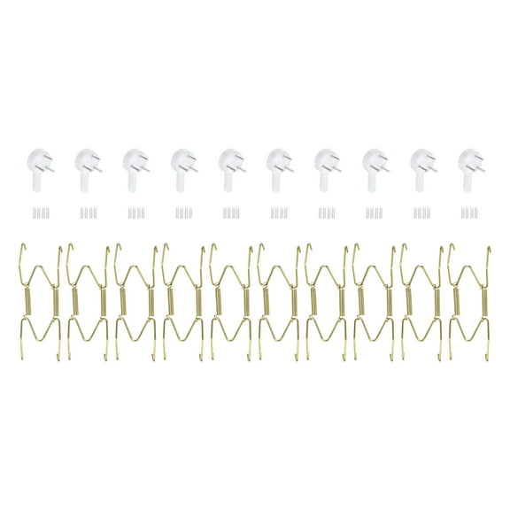 10Pcs Plate Hanger, 4 Inch Brass Invisible Wall Plate Hangers, Gold