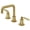 Brushed Brass, variant on Kingston Brass KS1417KL Whitaker Widespread Bathroom Faucet with Push Pop-Up Drain, Brushed Brass