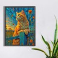 thumbnail image 3 of Pintura de diamante 5D DIY Taladro redondo completo Meadow Kitty Kit Decoración del hogar Hugtrwg Para estrenar, 3 of 9