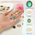 thumbnail image 3 of 20Pcs Rhinestone Buttons, Flatback Sew on Rhinestones with Metal Base Mirror Gems for Crafting Embellishments for Clothes Shoes Hats Bags, Dark Green, 3 of 6