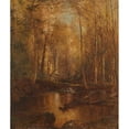 thumbnail image 2 of Jervis McEntee 15x17 Black Ornate Wood Framed Double Matted Museum Art Print Titled - Autumn in the Catskills (1873), 2 of 5