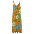 thumbnail image 4 of Nostalgic Vintage Floral Sleeveless Dress Woman Fashion Long Dresses Women's Summer Suit Dress Summer 2025 Women, 4 of 7
