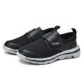 thumbnail image 3 of Men's Hook‑and‑Loop Closure Casual Walking Shoes, Mesh and Synthetic Panel Upper Comfort Footwear with Thick Cushioned Outsole for Daily All‑Day Wear, 3 of 8