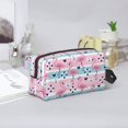 thumbnail image 6 of Uemuo Striped Flamingo Pattern Portable Toiletry Bags with Handle, Waterproof travel Make up Bags for Women, Large Capacity Travel Cosmetic Bags, 6 of 9