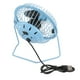 thumbnail image 2 of 4 Inch Mini Desk Fan USB Charging Metal Small Personal Fan Air Circulator Cooling Blue, 2 of 3