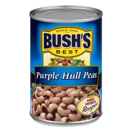 (6 pack) (6 Pack) Bush's Best Purple Hull Peas, 15.8 Oz