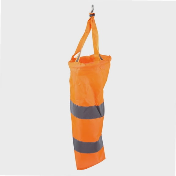 Wind Socks,40cm Nylon Airport Windsock Ripstop Outdoor Wind Direction Measurement Sock Bag with Reflective Belt For Outdoors Airport Farm and Park,Orange