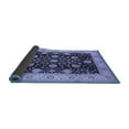thumbnail image 2 of Ahgly Company Indoor Round Oriental Blue Industrial Area Rugs, 4' Round, 2 of 4