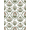 Green, Pattern 7, variant on ODIKA 8'x10' Washable Area Rug Dining Under Mushroom Botanical Forest Toadstool Motifs Table for King Size Bedroom Bed, Master Suite, Non-Shedding, Easy Care