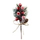 thumbnail image 4 of Bewildely 2021 nueva rama de pino de nieve falsa de 17CM, decoración de Navidad de plástico, rama de pino de nieve Artificial DIY, novedad de Kits de decoración para fiestas flor de pino rojo, 4 of 6