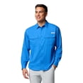 thumbnail image 1 of Camisa Columbia PFG Backwater de manga larga para Hombres - Azul, 1 of 5