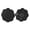 Plum blossom shape-Black, variant on Light weights Blister Pad AntiAbrasion Ankle Protectors Featuring SelfStick Technology And Cooling Flower Pattern