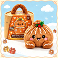 thumbnail image 4 of Plush Dumpling Squishy Toys, Christmas Bao Plush Collection, Adorable Soft Plush Toys, Winter Holiday Collectibles, 4 of 5