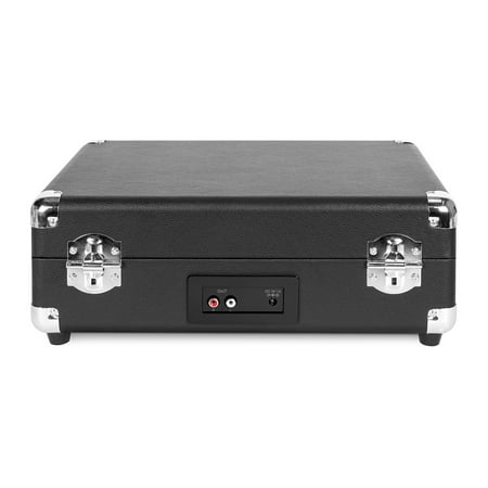 Victrola - Journey+ Cassette Bluetooth Suitcase Record Player - Black