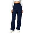 thumbnail image 2 of Mifsaly Womens Cargo Hiking Pants High Waisted Lightweight Quick-Dry Athletic Joggers with Zipper Pockets Relaxed Fit Gym Outdoor Workout Outfits Blue,XL, 2 of 7