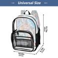 thumbnail image 4 of Ttyddzy Clear Backpack Heavy Duty PVC Transparent Backpack for College Workplace, Jelly Pebbles, 4 of 8