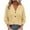 Yellow, variant on 3/4 Sleeve Tops for Women Babydoll Shirts Button V Neck T Shirts Hollow Out Eyelet Tunic Blouses Top Dressy Casual Blouses Trendy Loose Fit Tees Shirt Going Out Tops Plus Size