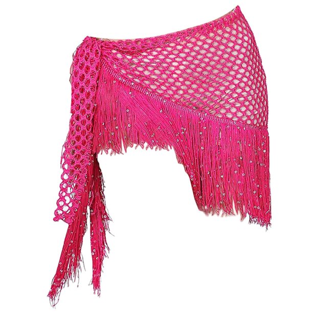 de Cadera de Danza Del Vientre Colgante de Mal para Mujer, Bufanda con , Lentejues , Cinturón , Práctica de Danza - Sunnimix Pañuelo de danza del vientre