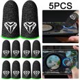 thumbnail image 1 of 5 Pares Fundas para Los Dedos PUBG Transpirable A Prueba Sudor Cubierta La Del Dedo () Azul, 1 of 9